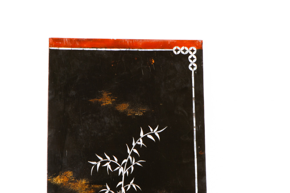 Chinese Decorative Panels with Mother of Pearl Inlay