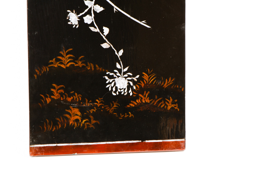Chinese Decorative Panels with Mother of Pearl Inlay