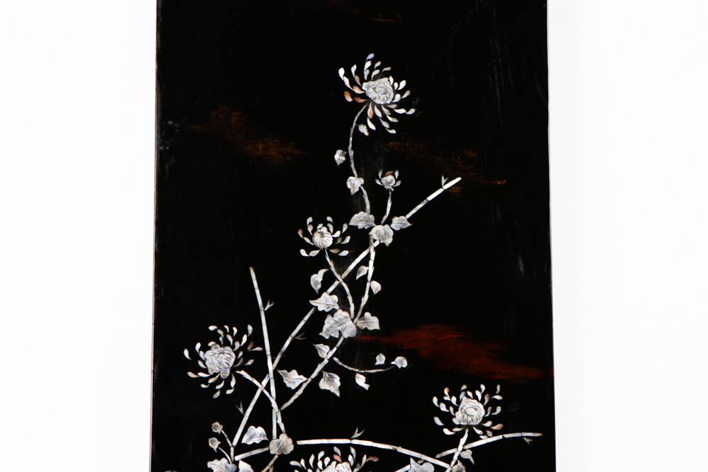 Chinese Decorative Panels with Mother of Pearl Inlay