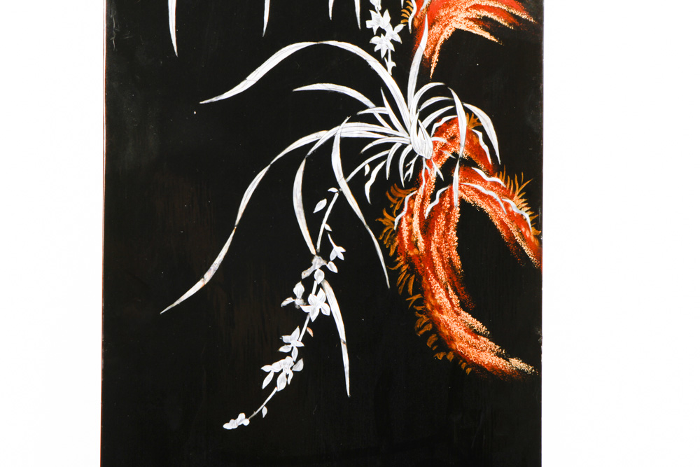 Chinese Decorative Panels with Mother of Pearl Inlay