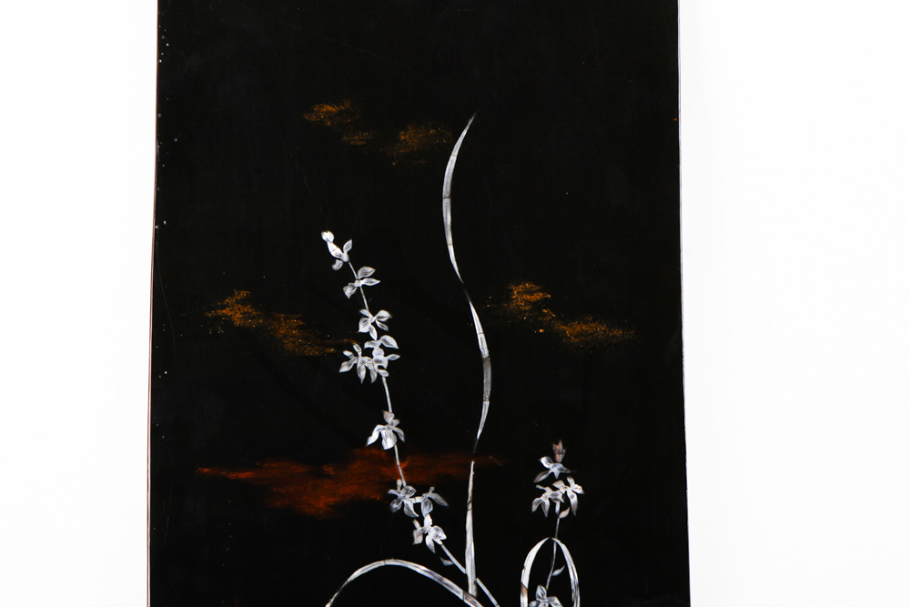 Chinese Decorative Panels with Mother of Pearl Inlay