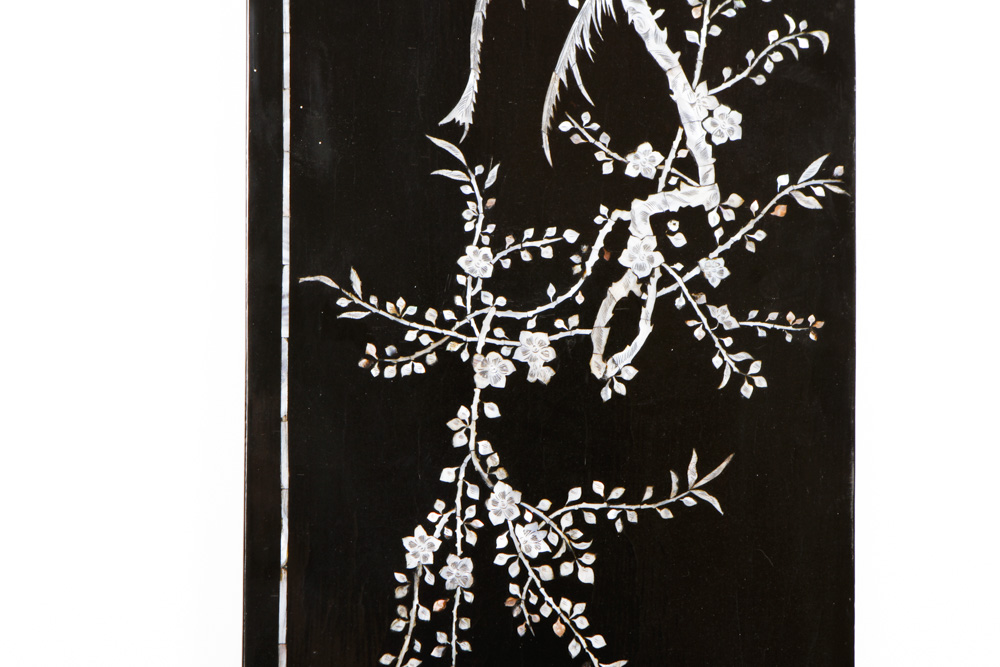 Chinese Decorative Panels with Mother of Pearl Inlay