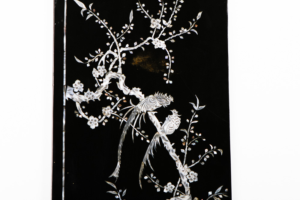 Chinese Decorative Panels with Mother of Pearl Inlay