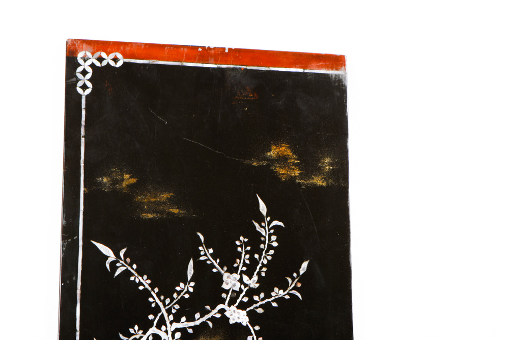 Chinese Decorative Panels with Mother of Pearl Inlay