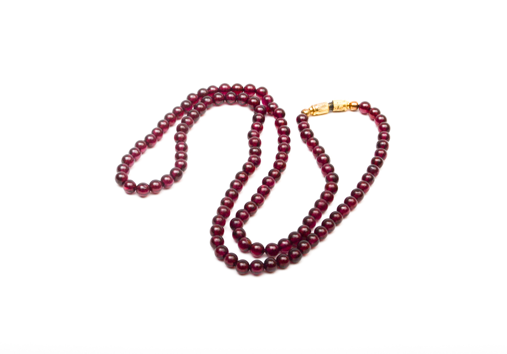 Group of Beaded Jewelry Including, Lapis, Cloisonne, Amethyst, Quartz, Nephrite, Pearls, and Garnet