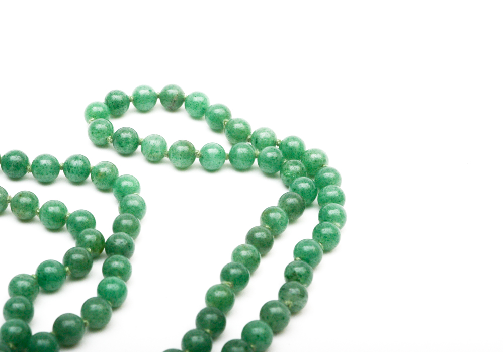 Group of Beaded Jewelry Including, Lapis, Cloisonne, Amethyst, Quartz, Nephrite, Pearls, and Garnet