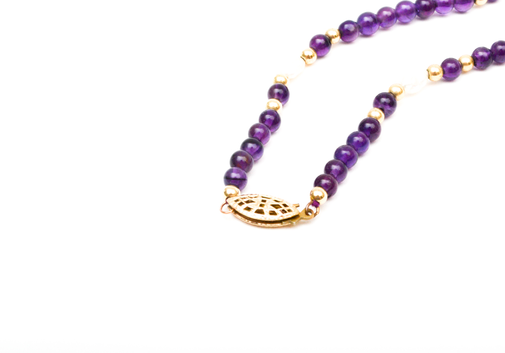 Group of Beaded Jewelry Including, Lapis, Cloisonne, Amethyst, Quartz, Nephrite, Pearls, and Garnet