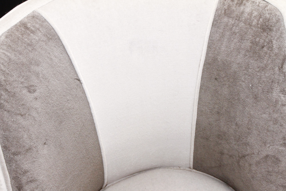 Two Tone Grey Felt Chair