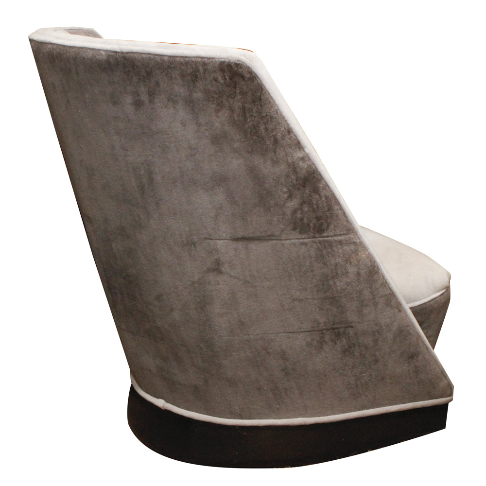 Two Tone Grey Felt Chair