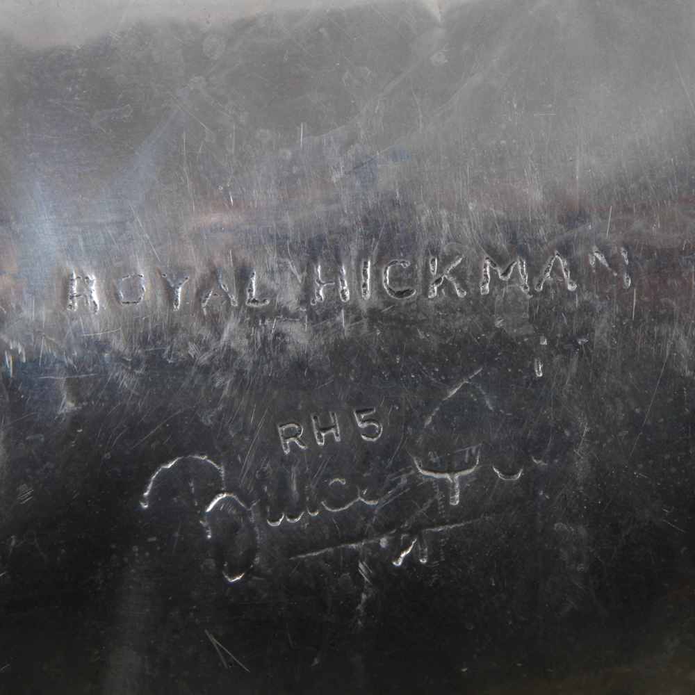 Pair of Metal Leaf Trays