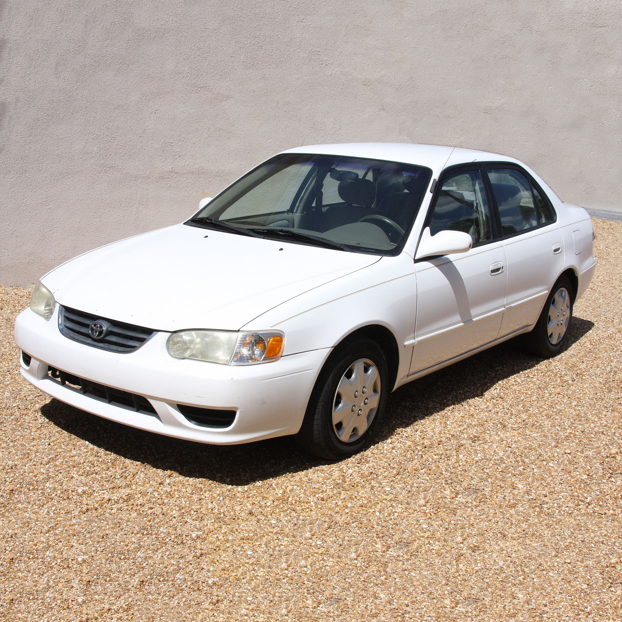 2002 White Toyota Corolla LE Sedan