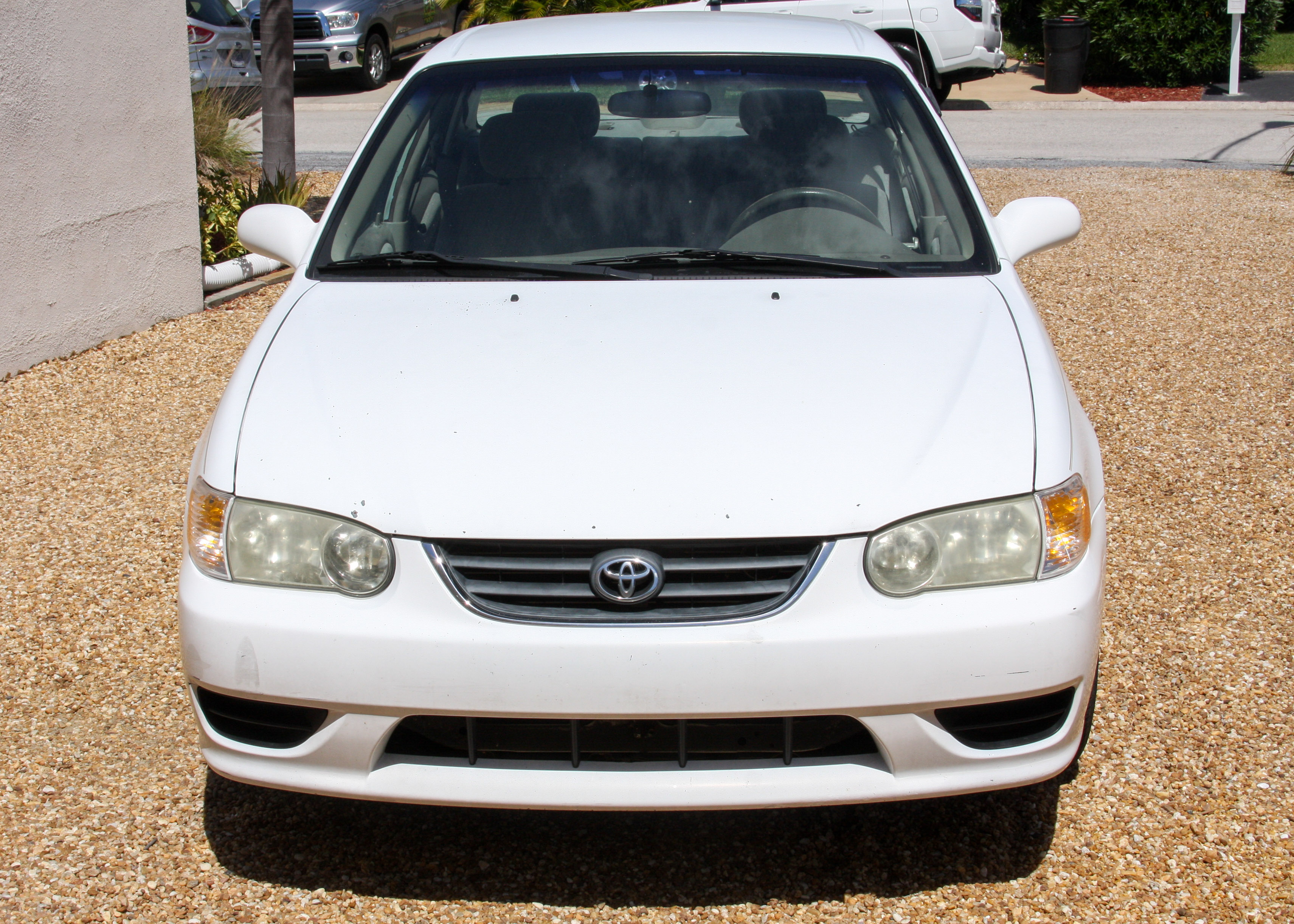 2002 White Toyota Corolla LE Sedan