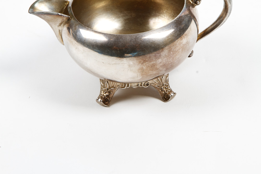 F. B. Rogers Silver on Copper Tea Service