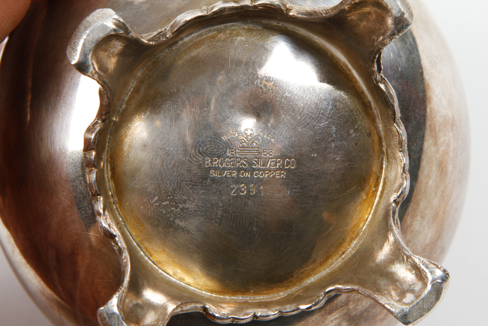 F. B. Rogers Silver on Copper Tea Service