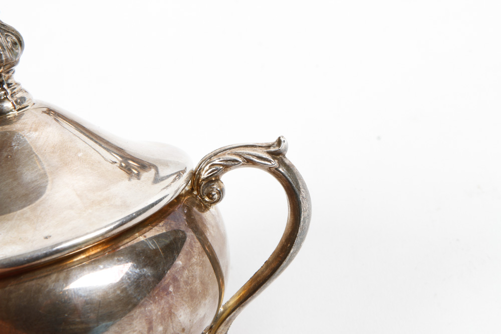 F. B. Rogers Silver on Copper Tea Service