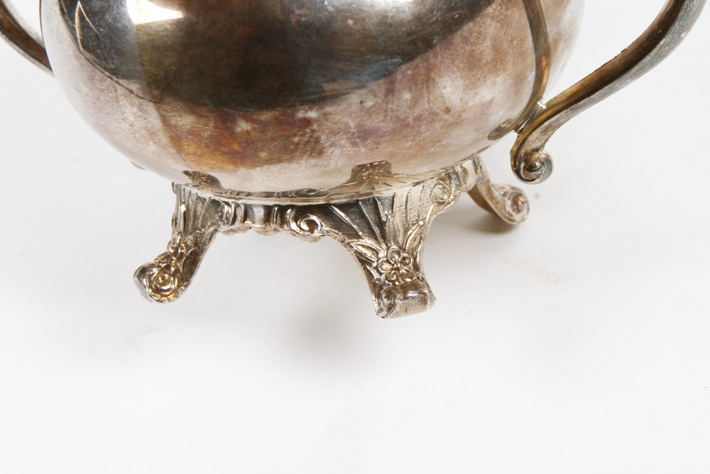 F. B. Rogers Silver on Copper Tea Service