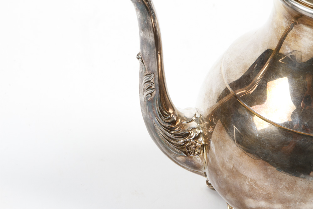 F. B. Rogers Silver on Copper Tea Service