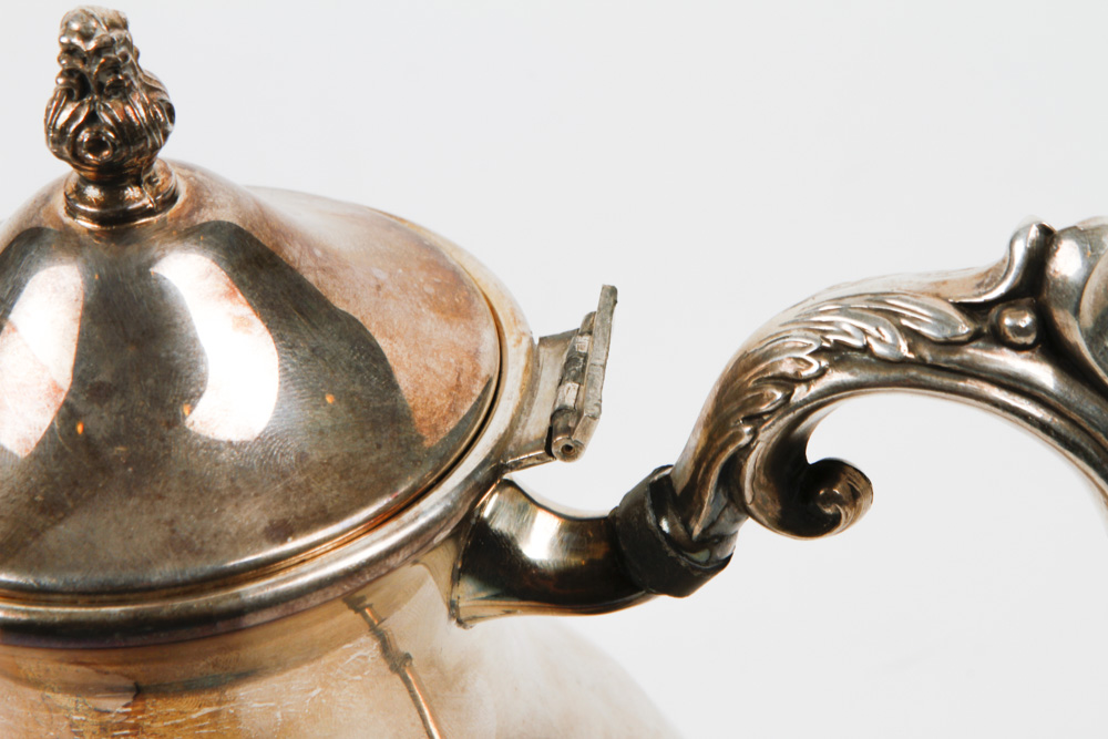 F. B. Rogers Silver on Copper Tea Service