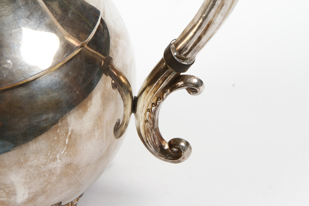 F. B. Rogers Silver on Copper Tea Service