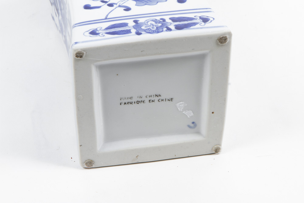 Collection of Blue and White Chinese Pottery Pieces