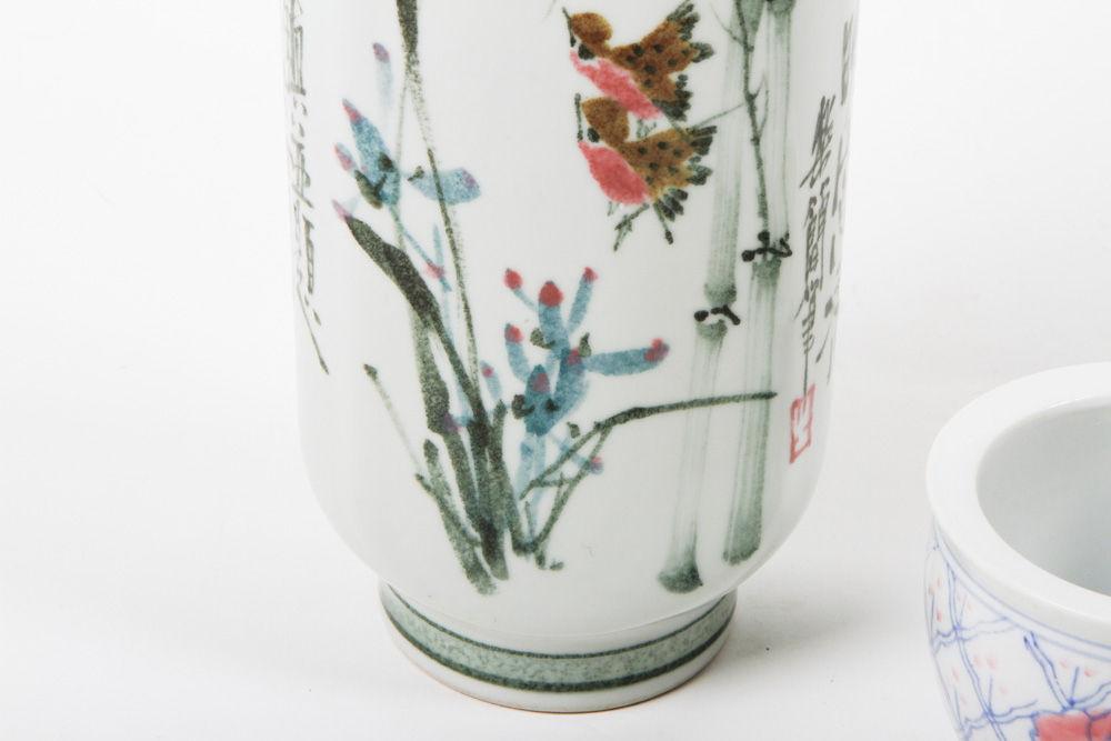 Pair of Porcelain Chinese Vases