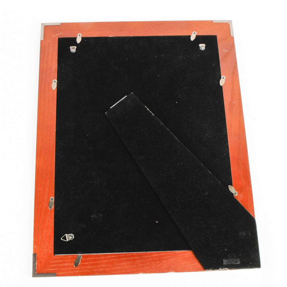 G. Comlet Lithograph Print of a Female Portrait