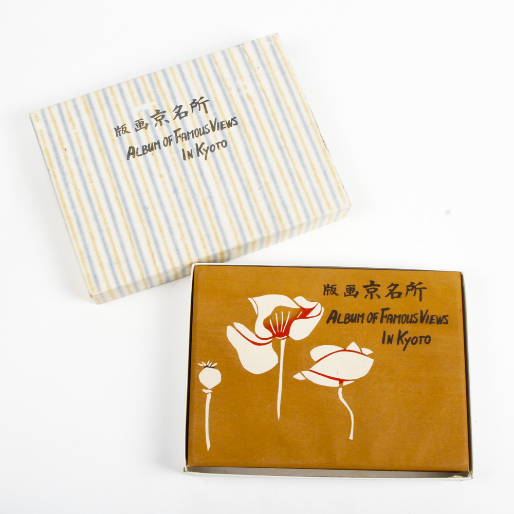 "Album of Famous Views in Kyoto" Book With Prints After Nisaburō