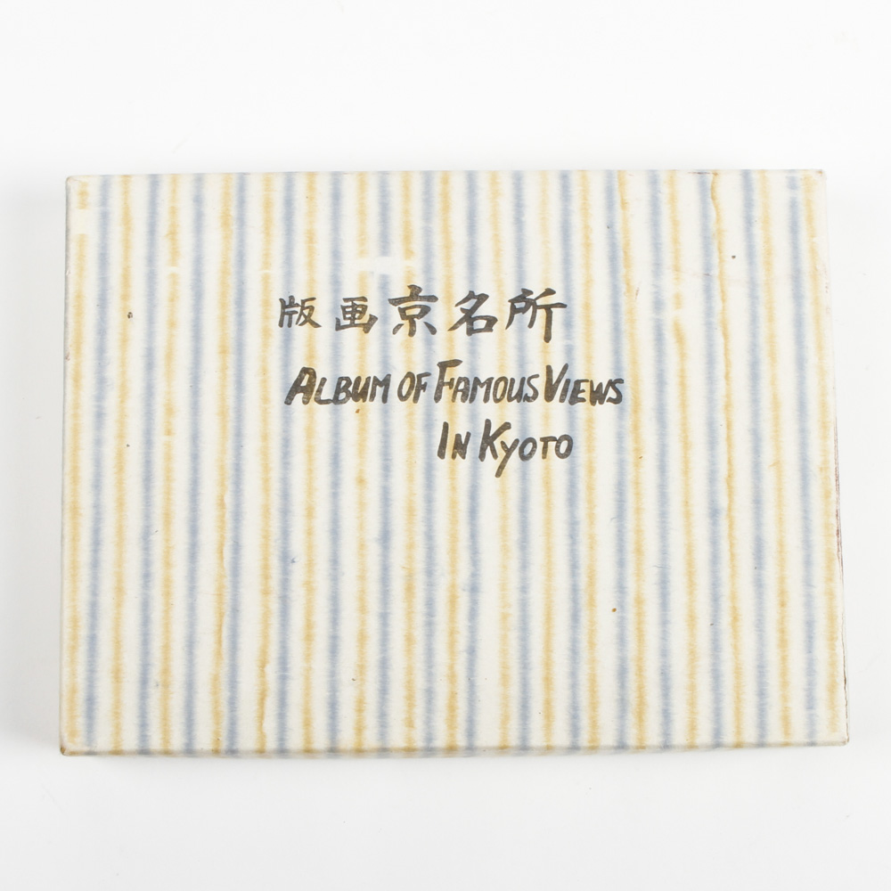 "Album of Famous Views in Kyoto" Book With Prints After Nisaburō
