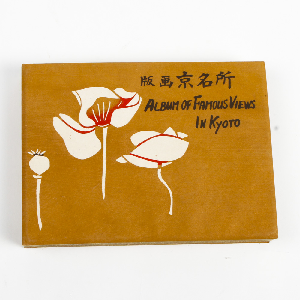 "Album of Famous Views in Kyoto" Book With Prints After Nisaburō