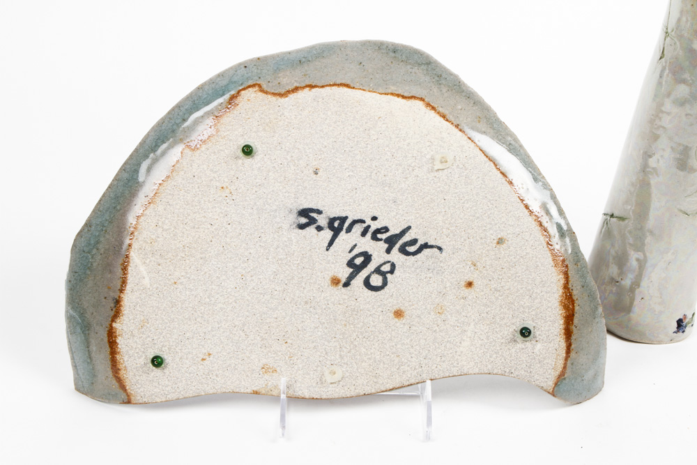 Pair of Susan Grieder Pottery Pieces