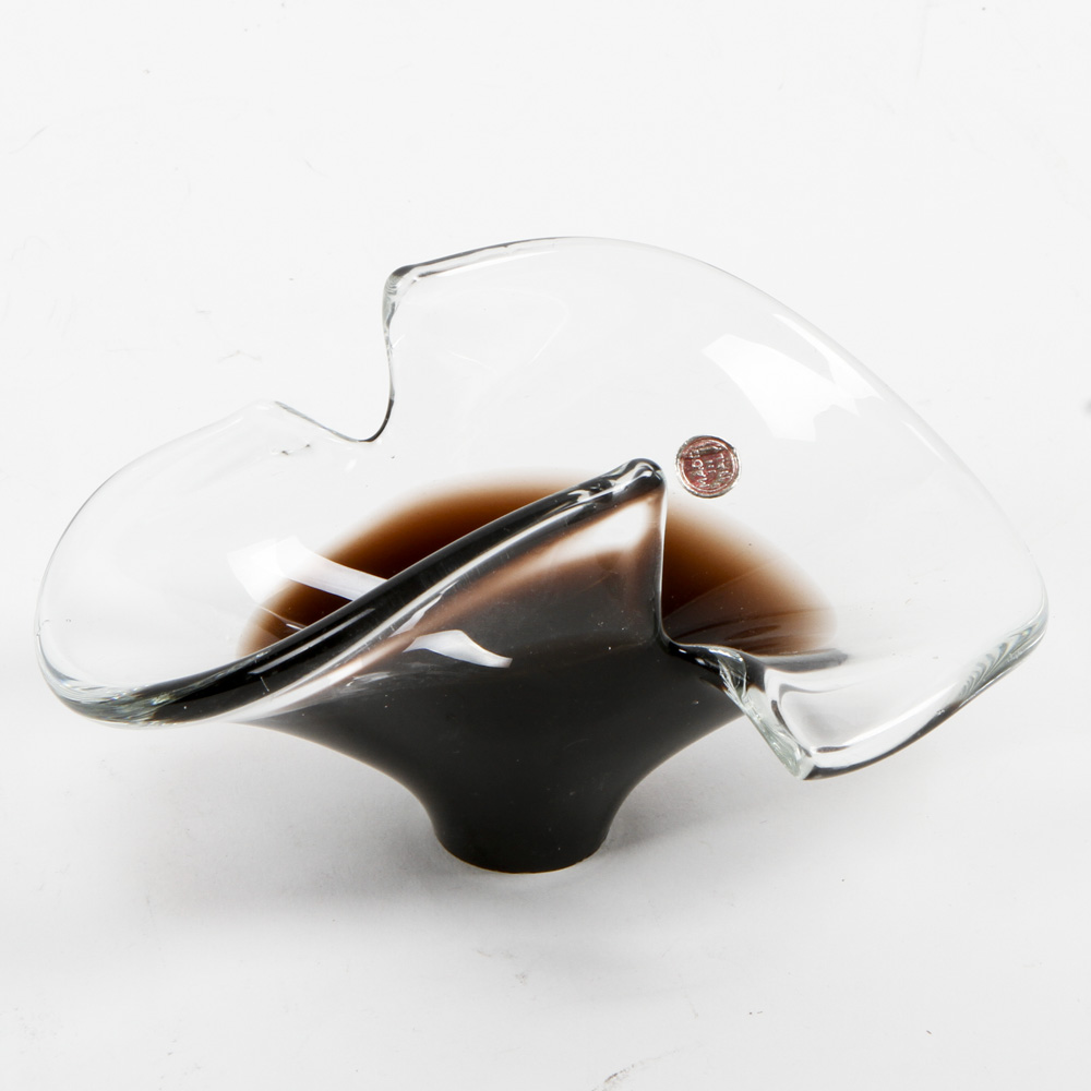 Italian Murano-Style Blown Glass Sculptural Vessel