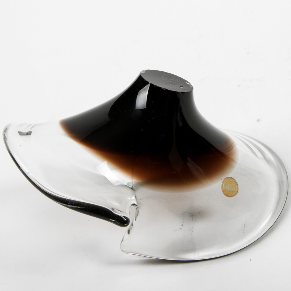 Italian Murano-Style Blown Glass Sculptural Vessel