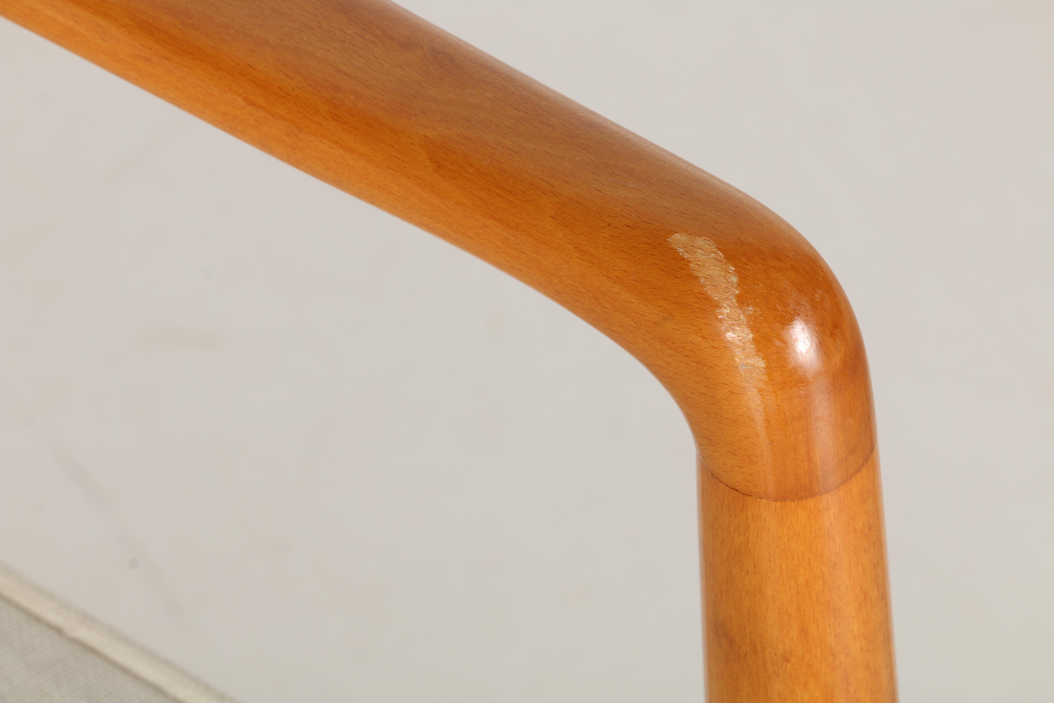 White Dux Modern Chair with Matching Ottoman