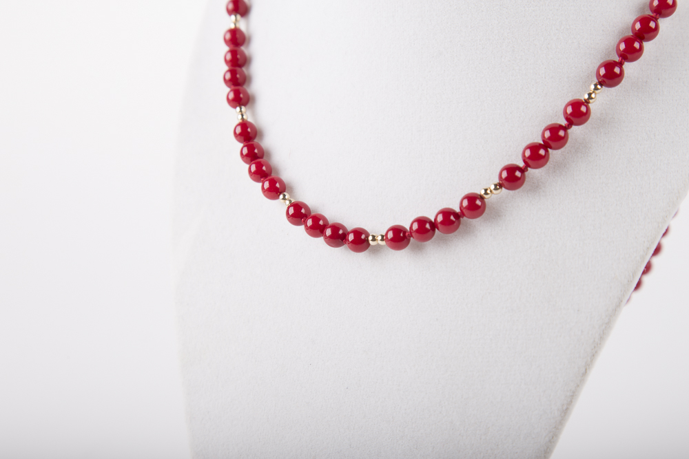 Quartz, Chaledony, and Cloisonne pieces with 14K Yellow Gold Hardware