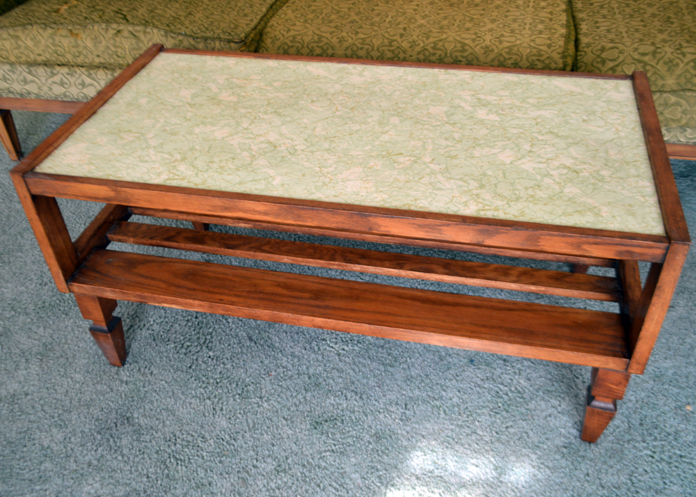 Mid-Century Sofa by Broyhill and Coffee Table by Mersman