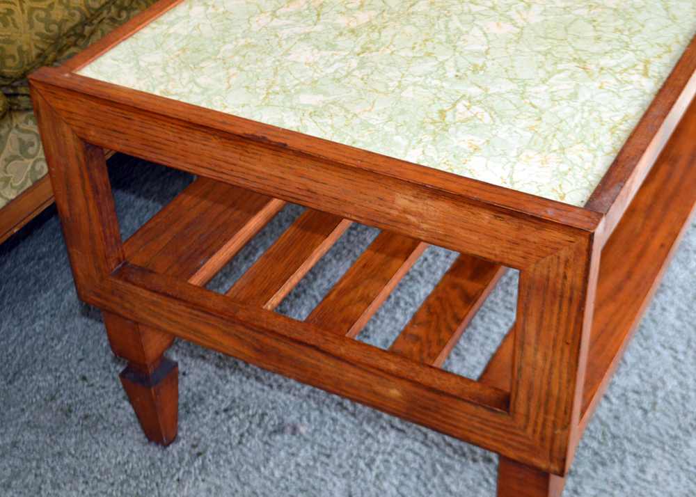 Mid-Century Sofa by Broyhill and Coffee Table by Mersman