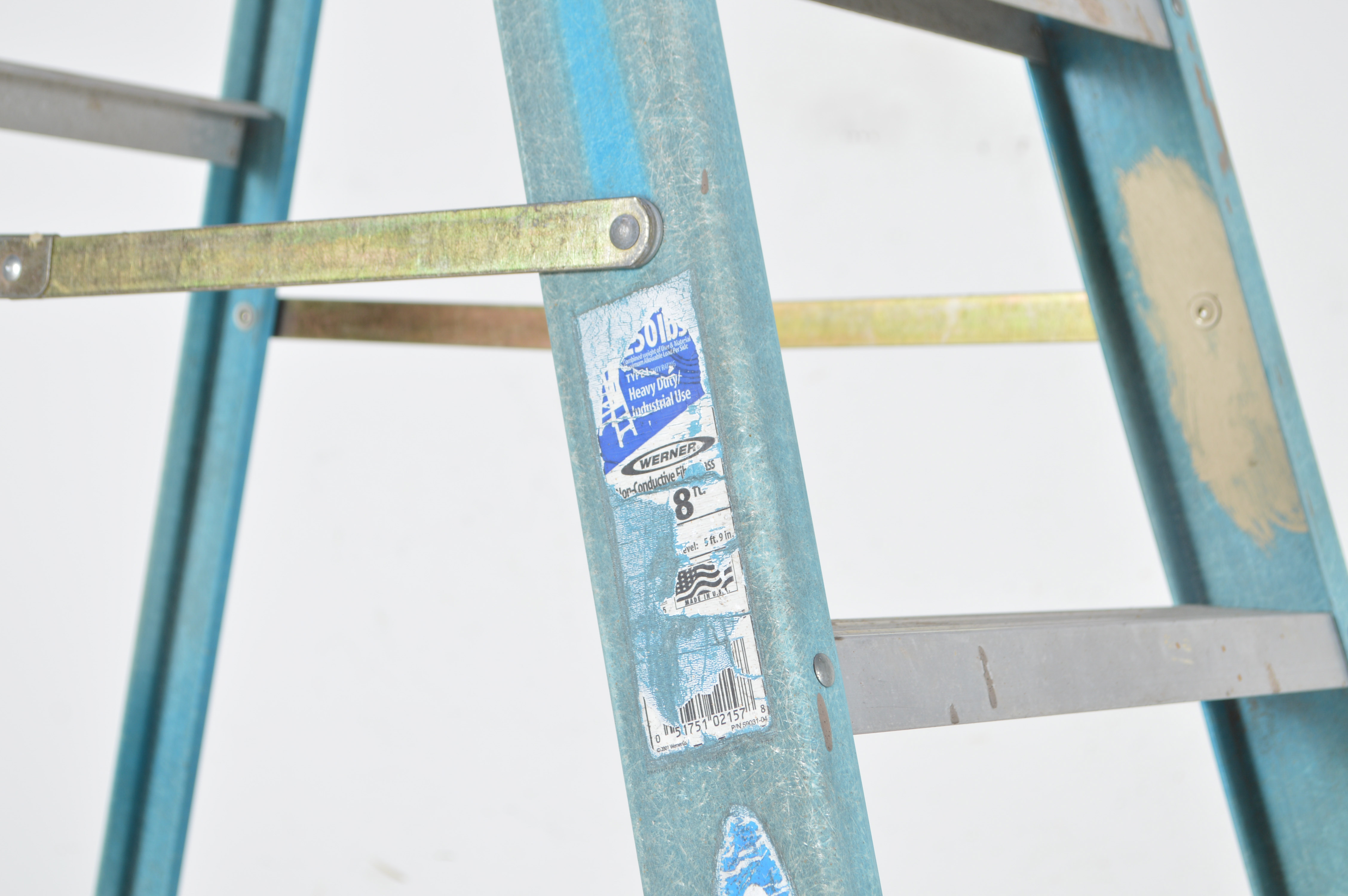 Werner 8-Foot Fiberglass Folding Ladder