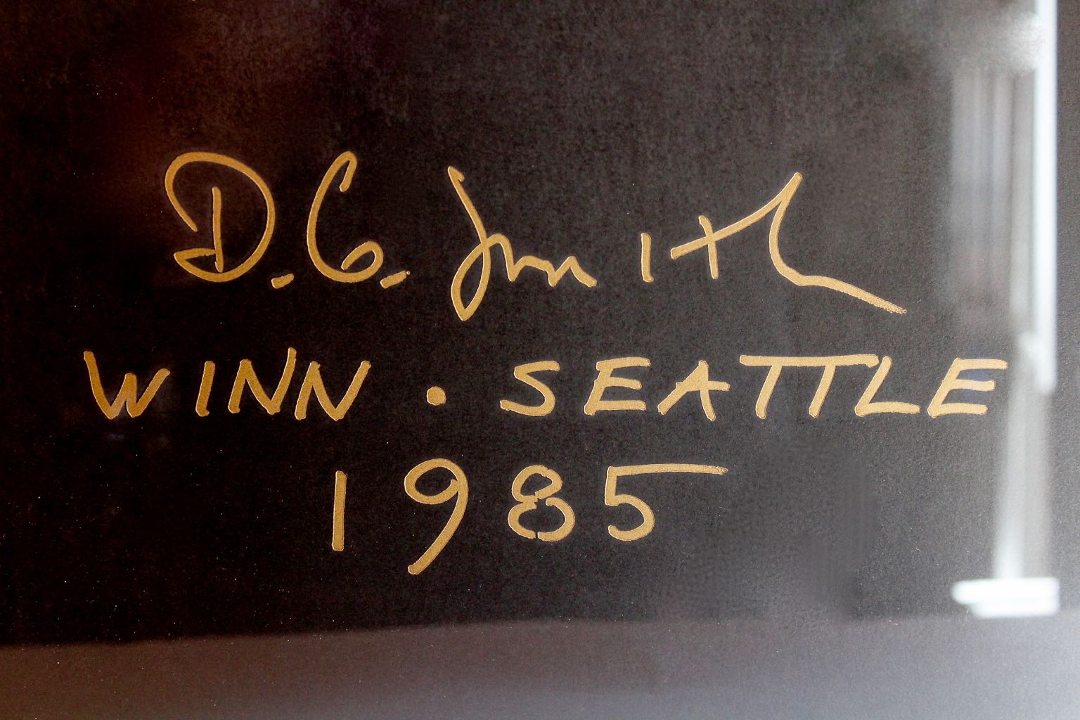 Framed D.G. Smith 1985 Seattle Winn Art Expo Heart Poster