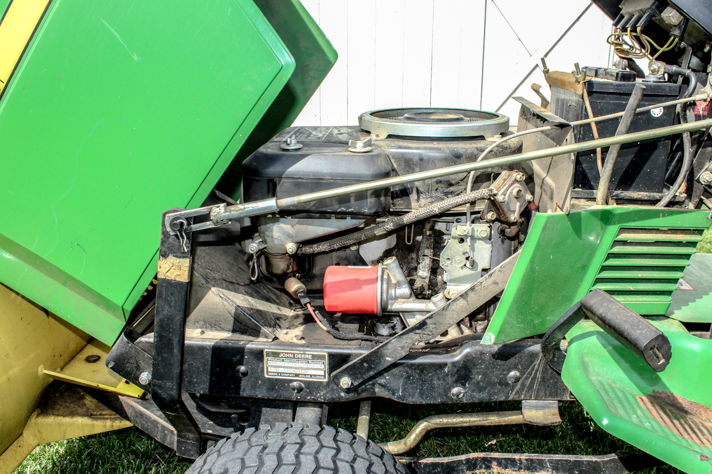John Deere 170 Riding Mower with Snow Plow