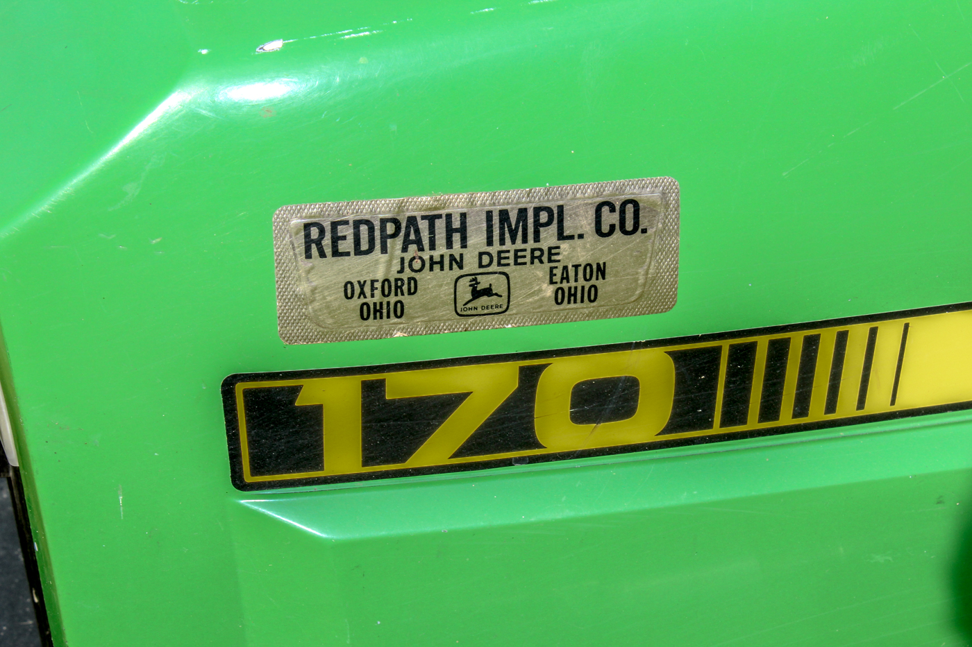 John Deere 170 Riding Mower with Snow Plow