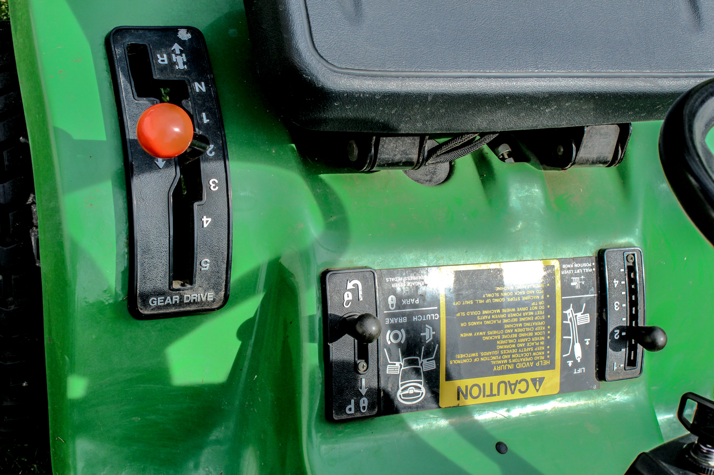 John Deere 170 Riding Mower with Snow Plow