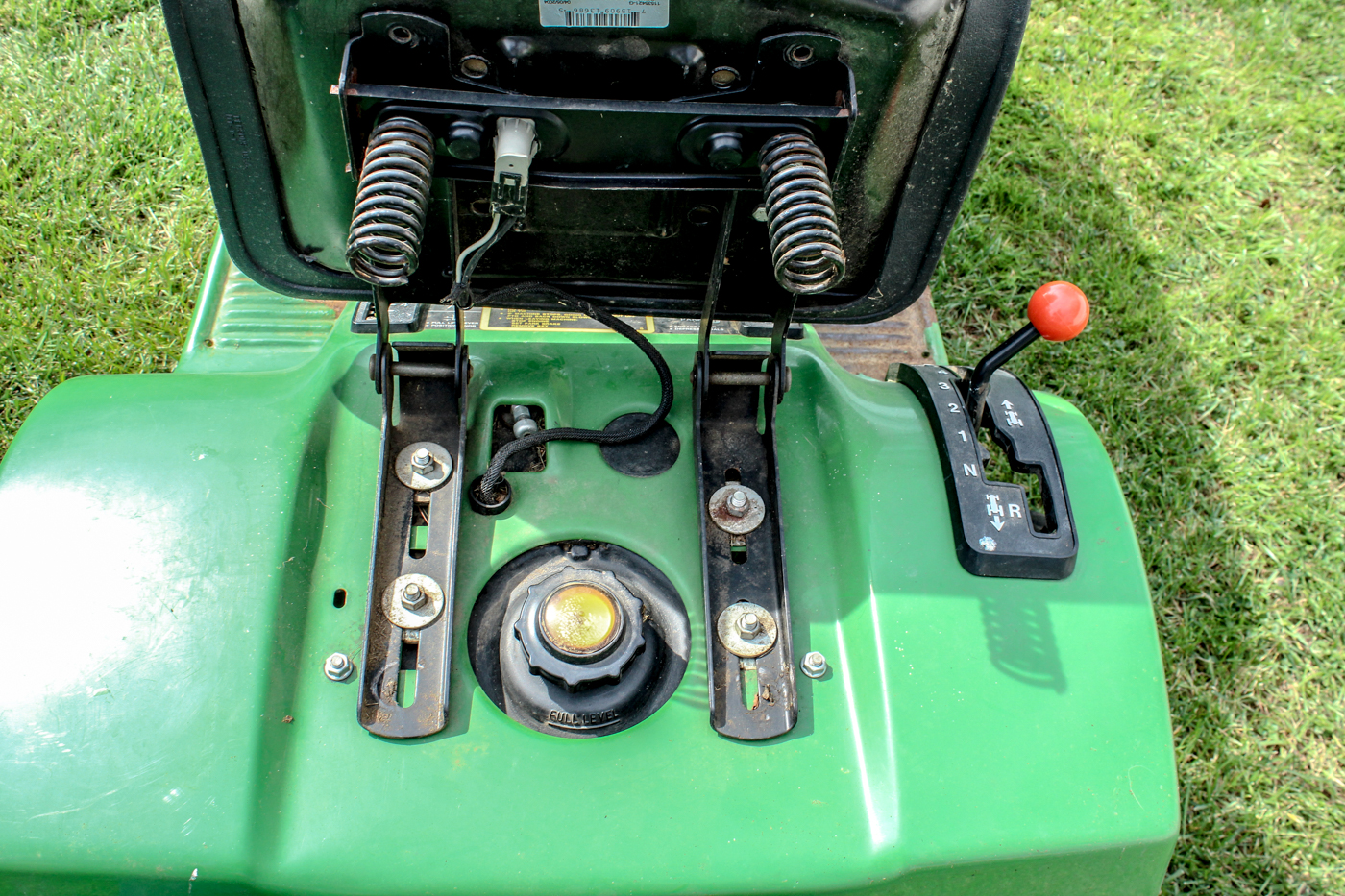 John Deere 170 Riding Mower with Snow Plow