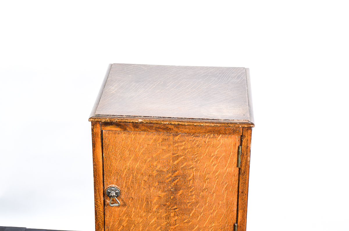 Antique Tiger Oak Side Table