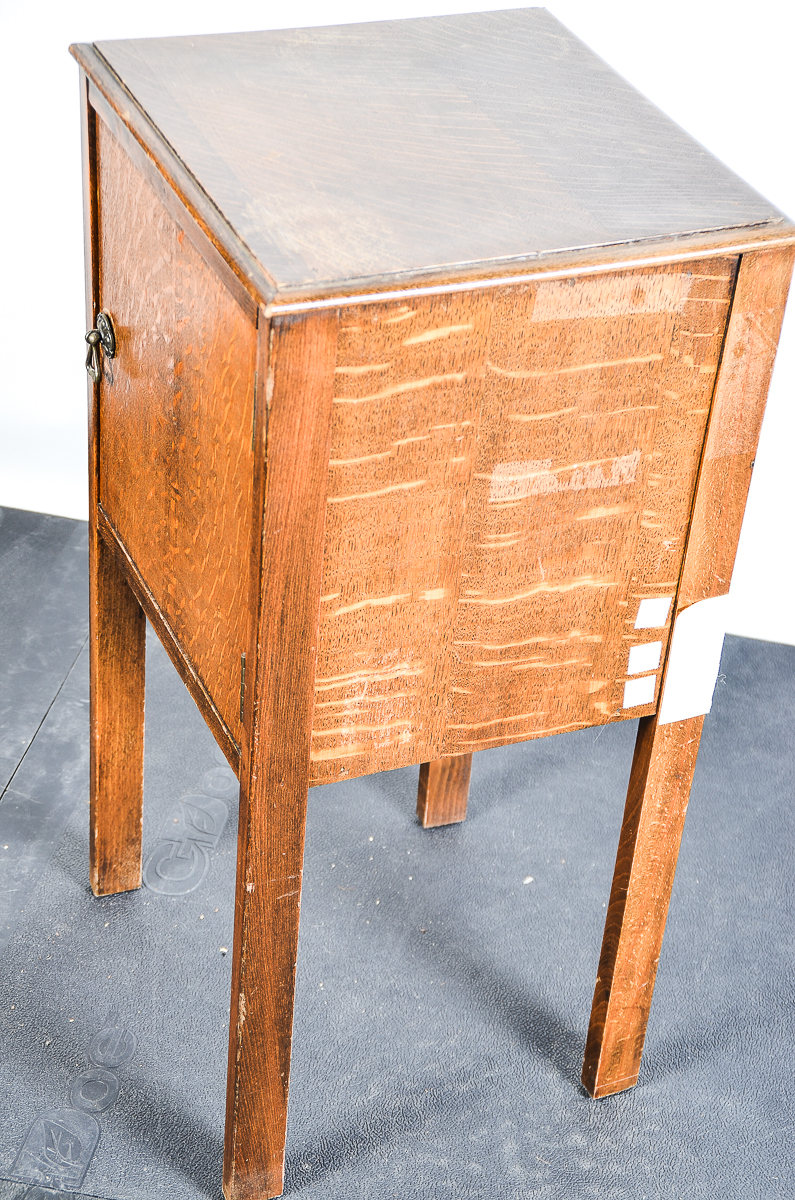 Antique Tiger Oak Side Table