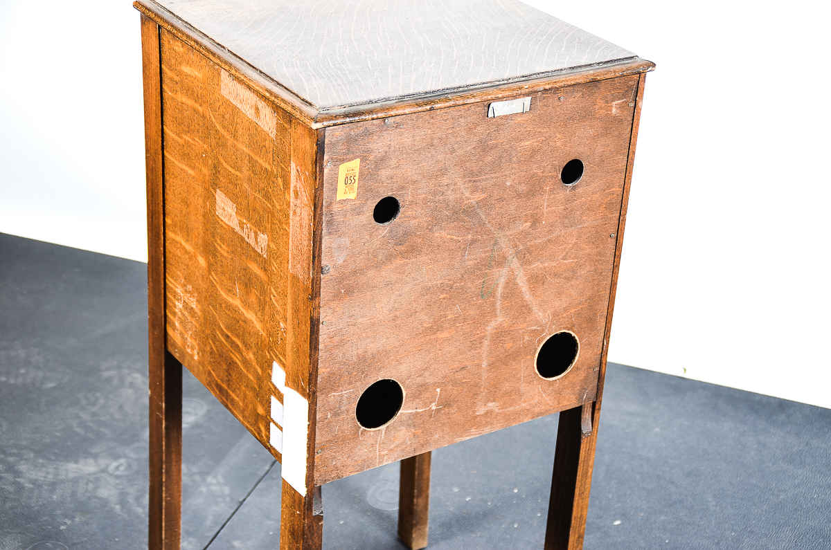 Antique Tiger Oak Side Table