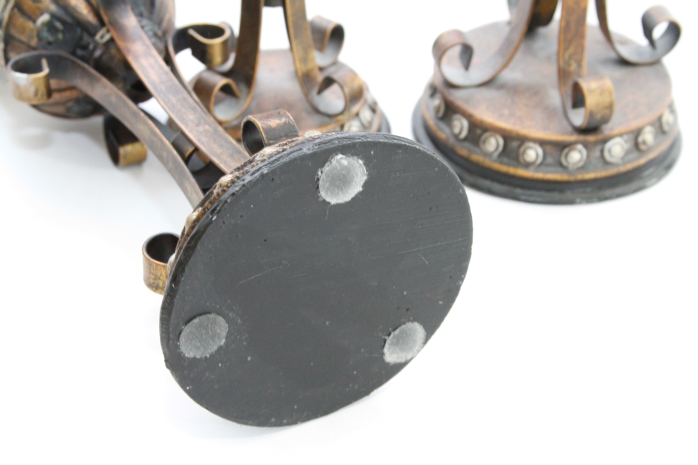 Metal and Wooden Candlesticks, Frames and Console Bowl Decor