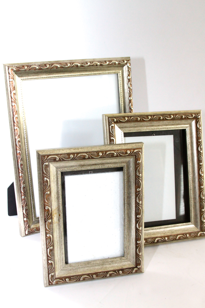 Metal and Wooden Candlesticks, Frames and Console Bowl Decor