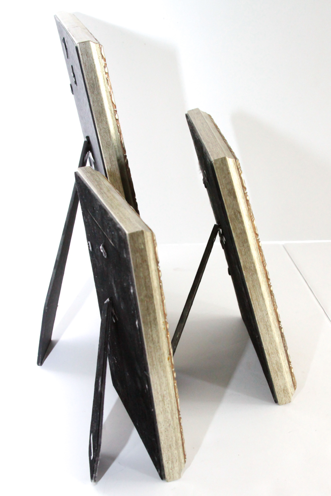 Metal and Wooden Candlesticks, Frames and Console Bowl Decor