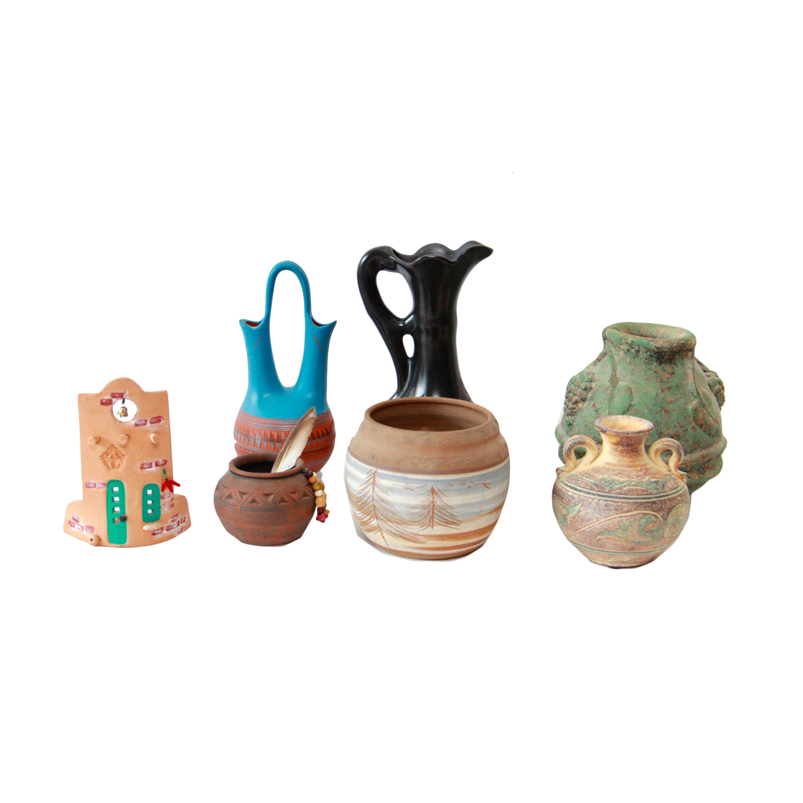 Southwest Style Pottery Including Navajo