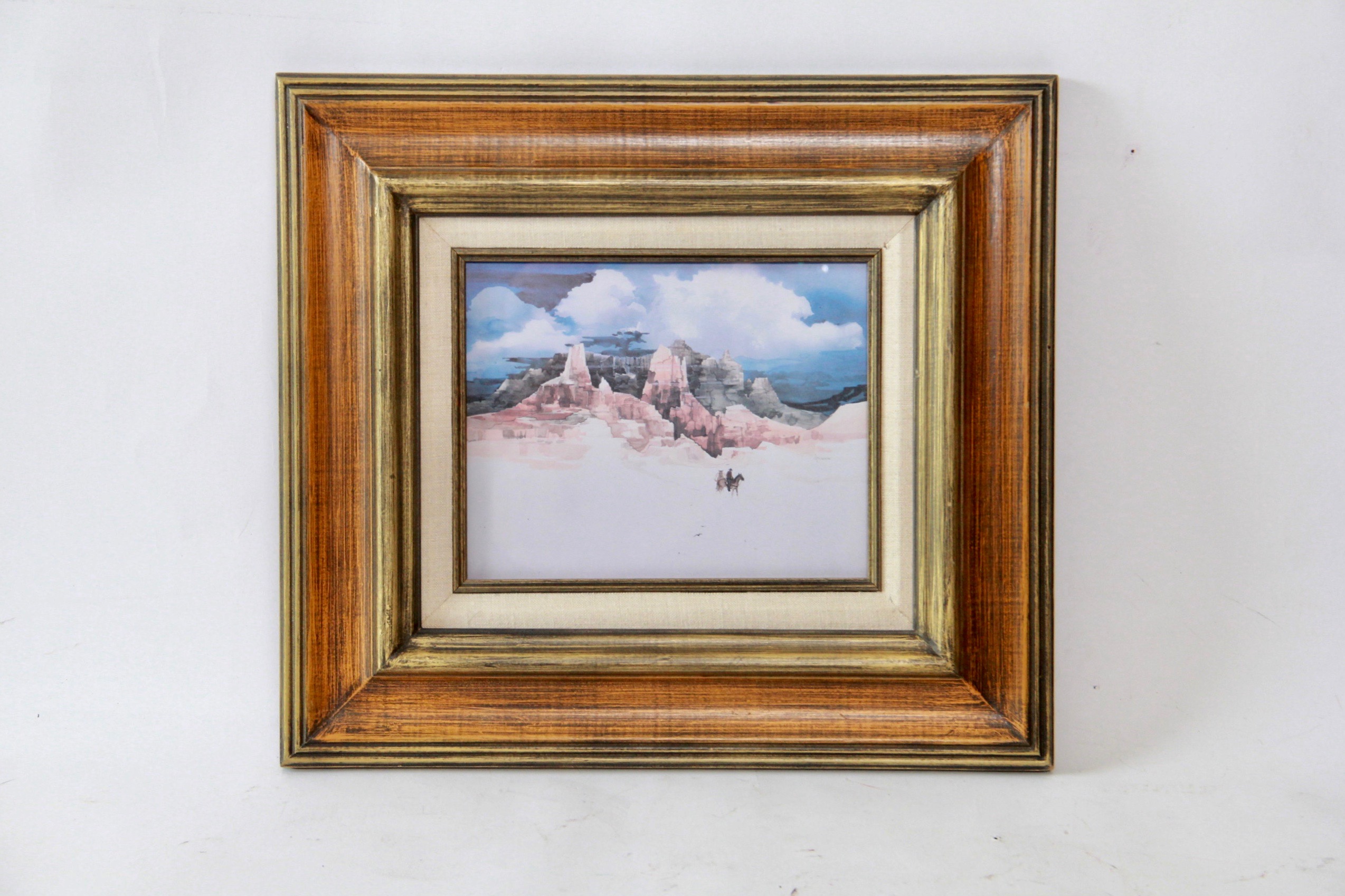 Acrylic on Paper and Offset Lithographs of Country Landscapes